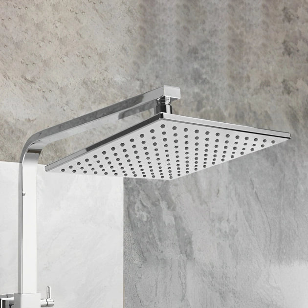 Eden Bathrooms Cube Bar Shower Mixer with Shower Kit Fixed Head Chrome