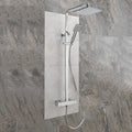 Eden Bathrooms Cube Bar Shower Mixer with Shower Kit Fixed Head Chrome