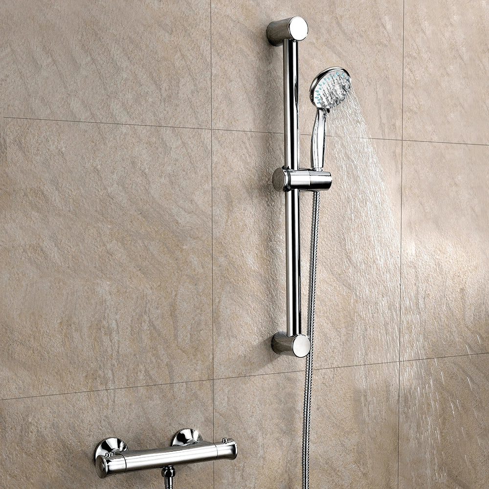 Scudo Tidy Round Rigid Riser Shower Exposed Kit
