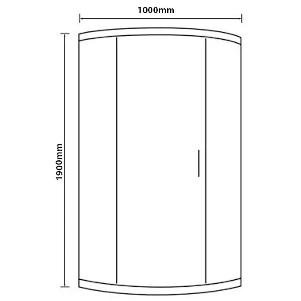 Merlyn Vivid Boost 1 Door Quadrant Enclosure
