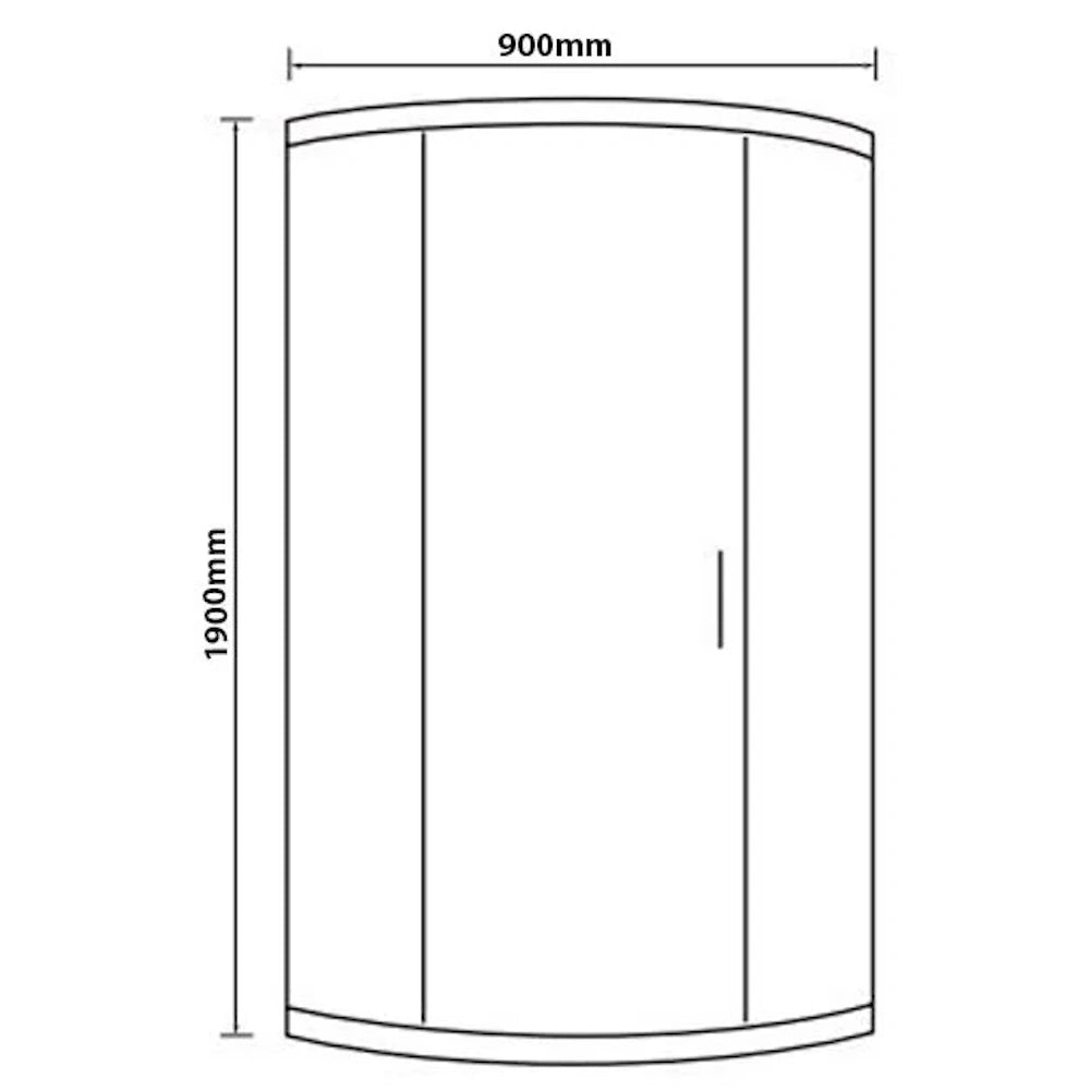 Merlyn Vivid Boost 1 Door Quadrant Enclosure