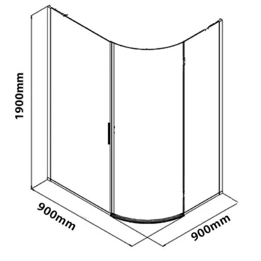 Merlyn Vivid Sublime 1 Door Quadrant Enclosure
