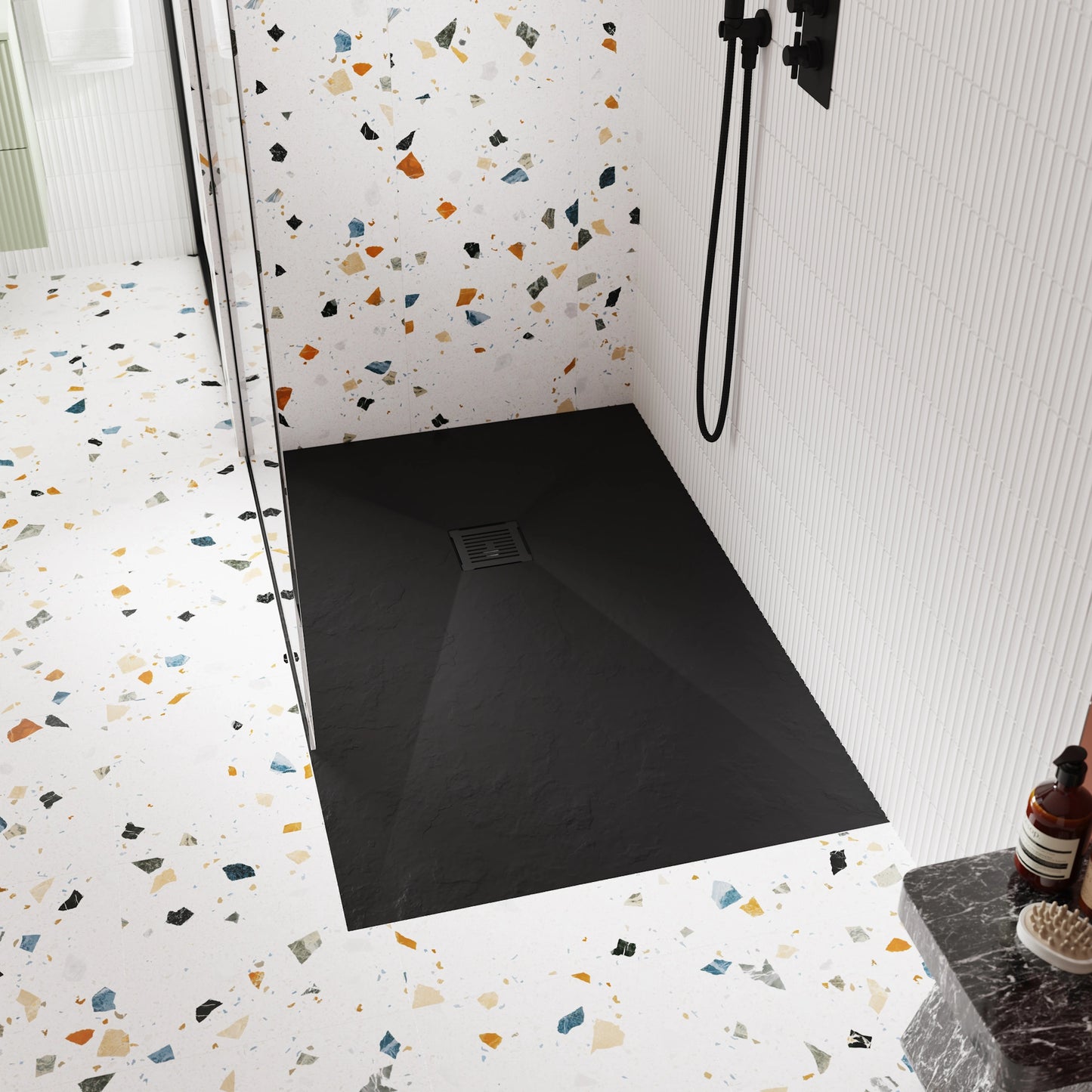 Nuie Slate Square & Rectangle Slimline Shower Tray