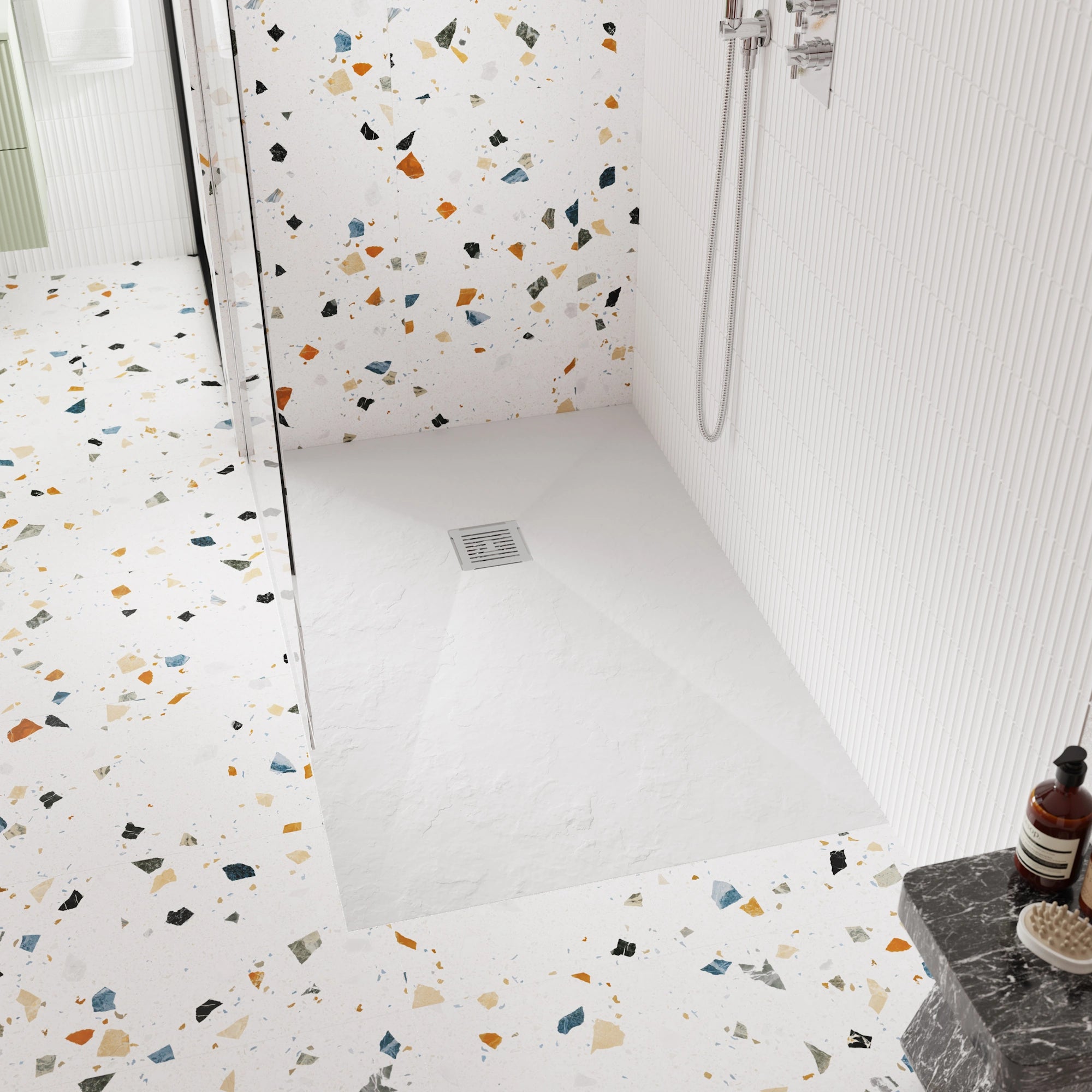 Nuie Slate Square & Rectangle Slimline Shower Tray