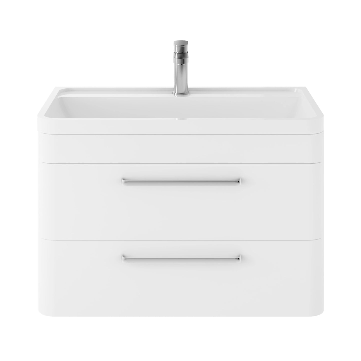 Hudson Reed Solar Wall Hung 2 Drawer Basin Sink Vanity Unit