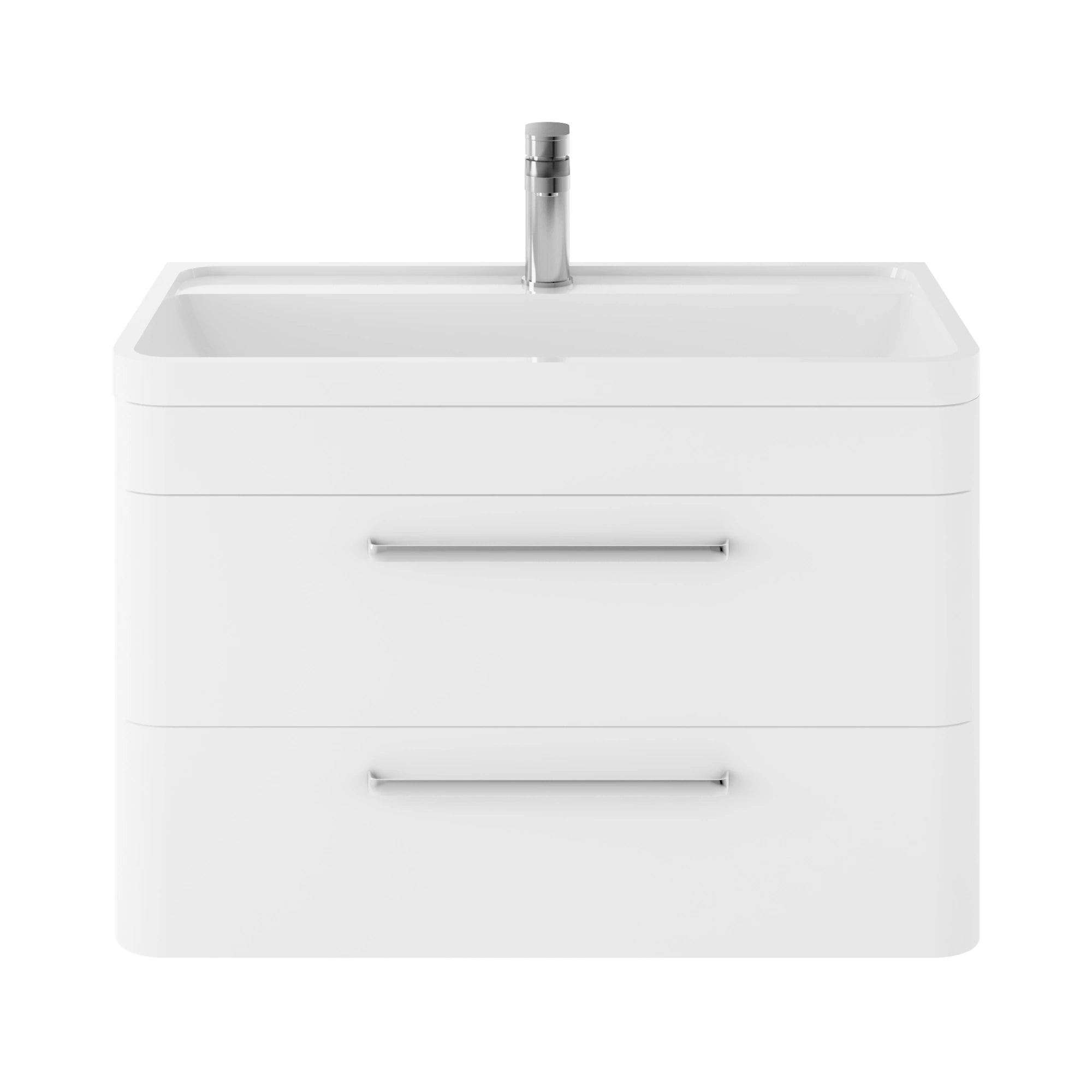 Hudson Reed Solar Wall Hung 2 Drawer Basin Sink Vanity Unit