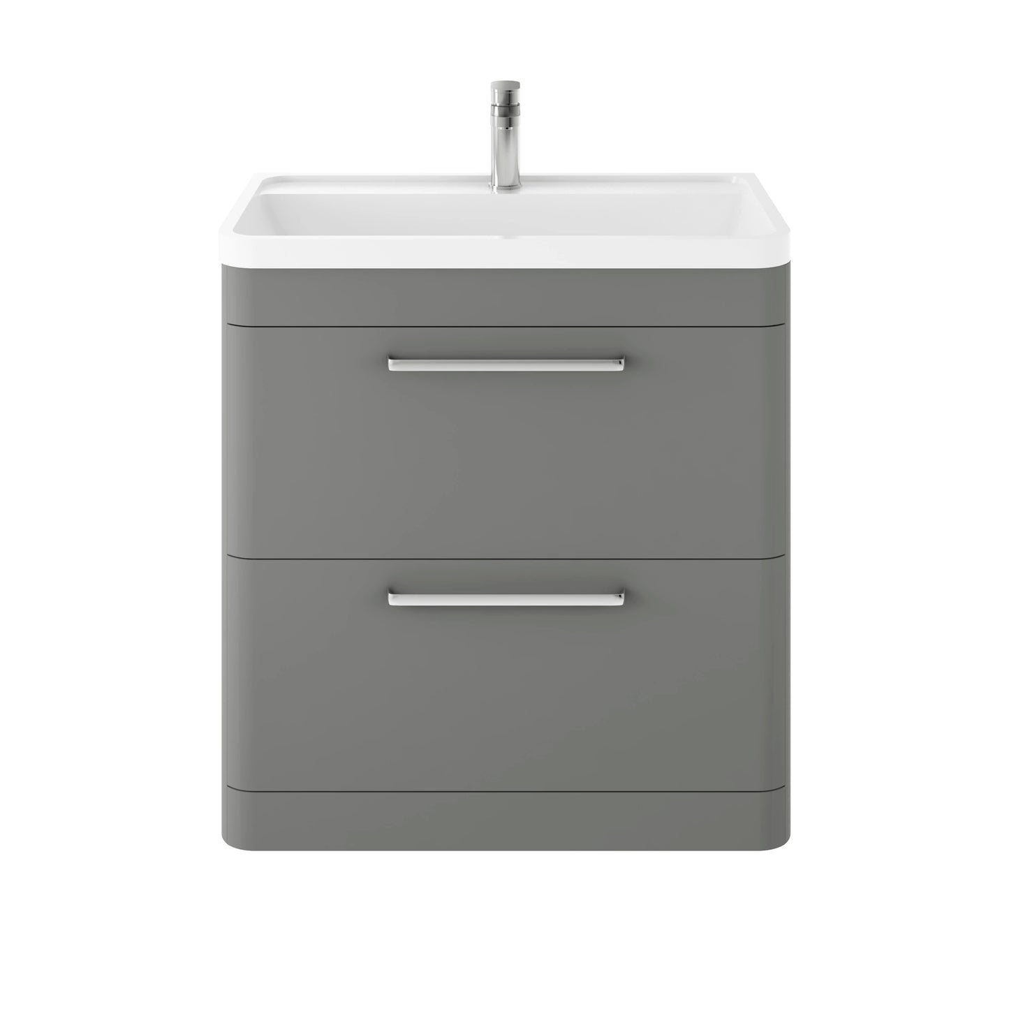 Hudson Reed Solar Floor Standing 2 Drawer Basin Sink Vanity Unit