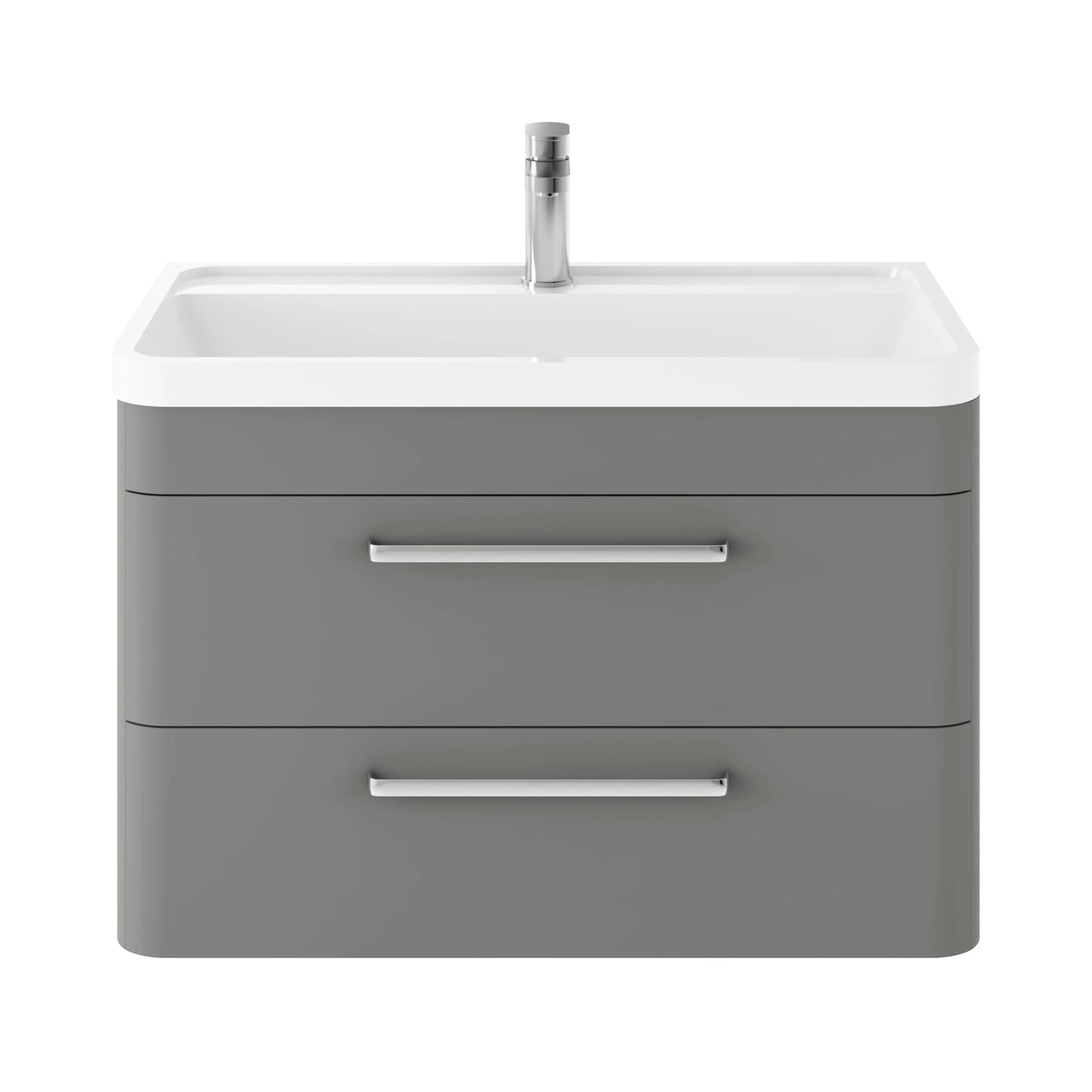 Hudson Reed Solar Wall Hung 2 Drawer Basin Sink Vanity Unit