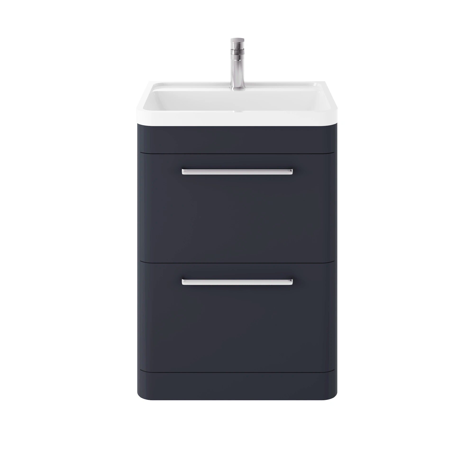 Hudson Reed Solar Floor Standing 2 Drawer Basin Sink Vanity Unit