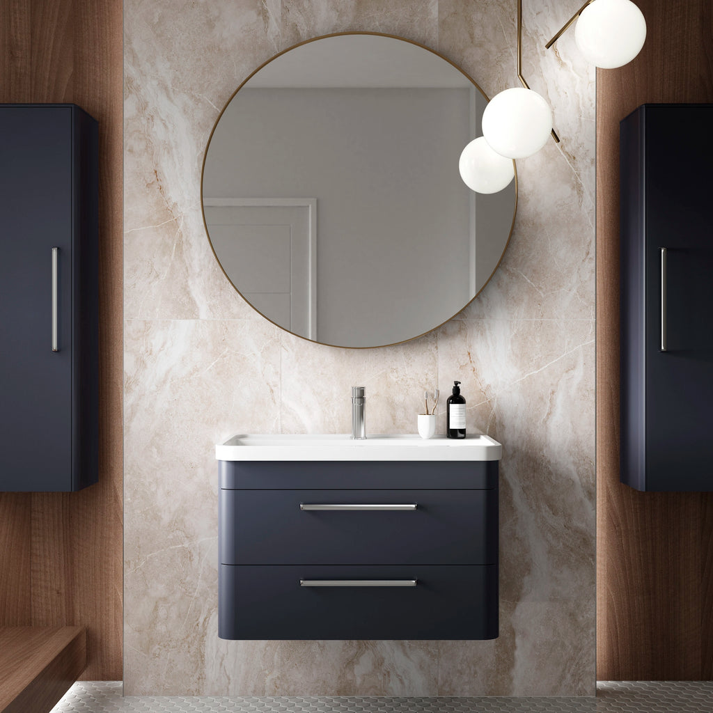 Hudson Reed Solar Wall Hung Tall Unit Bathroom Cabinet 350mm