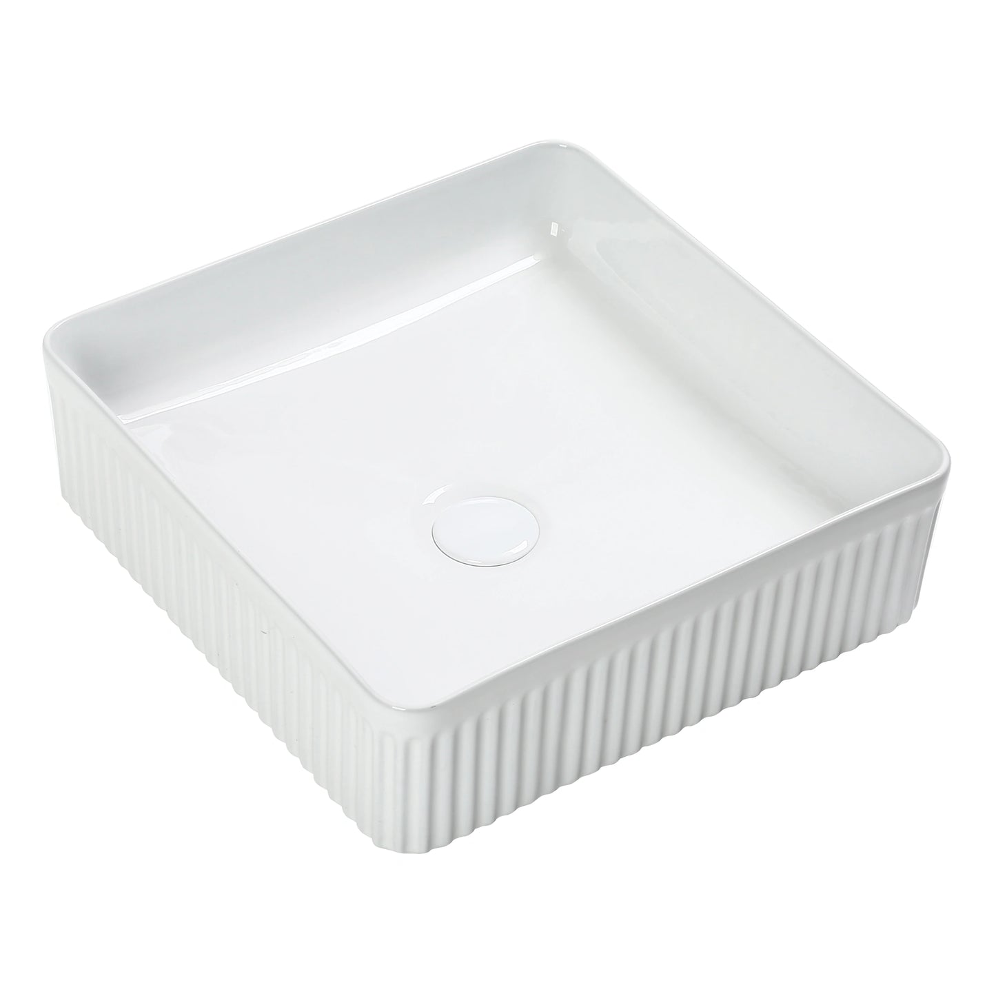 Lilith Ceramic Square Counter Top Basin