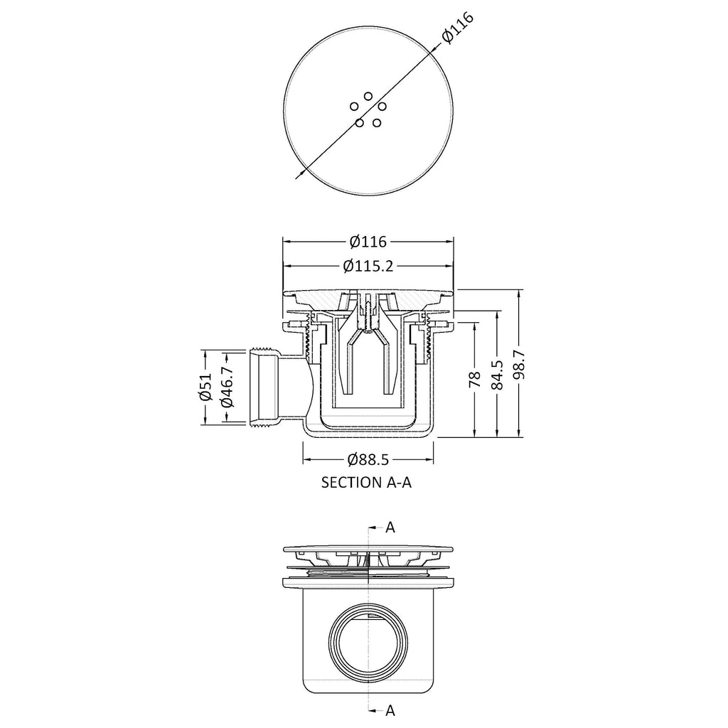 Fast Flow Nuie Waste 90mm
