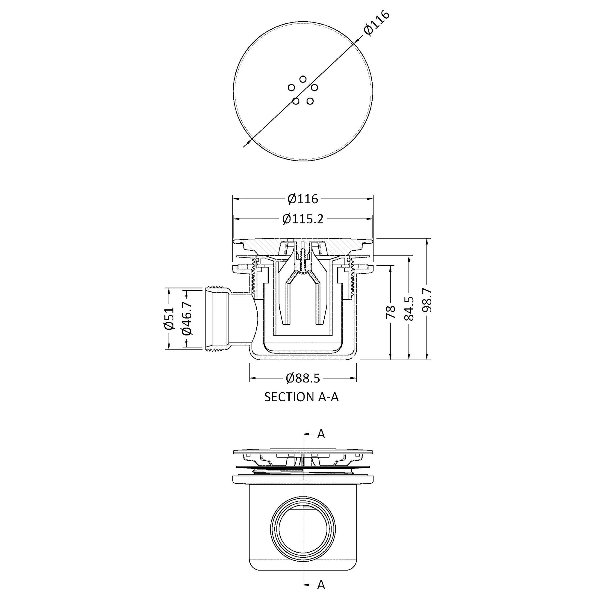 Fast Flow Nuie Waste 90mm