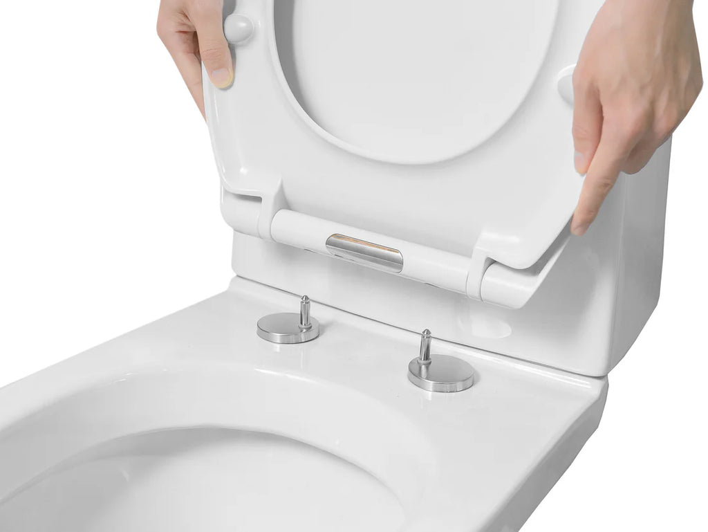 Euroshowers Smiley D White Quick Release & Soft Closing Toilet Seat