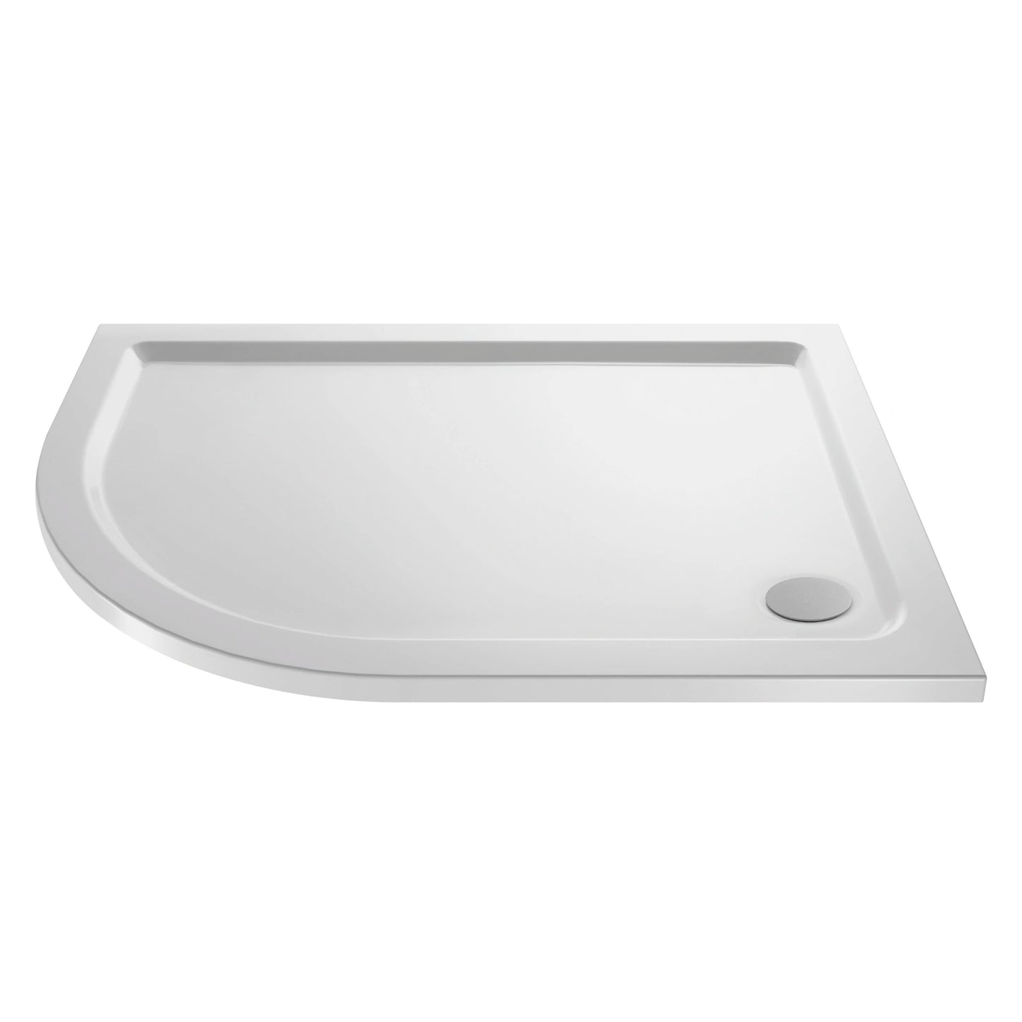 Nuie White Offset Quadrant Slimline Shower Tray