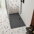 Nuie Slate Grey Rectangle Slimline Shower Tray