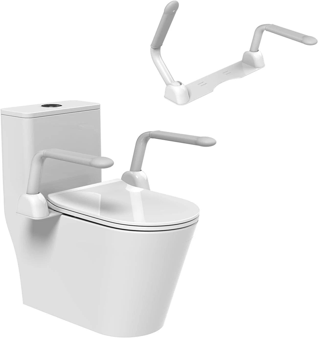 Safety Toilet Handle Bars - Disabled Accessibility Seat Arms