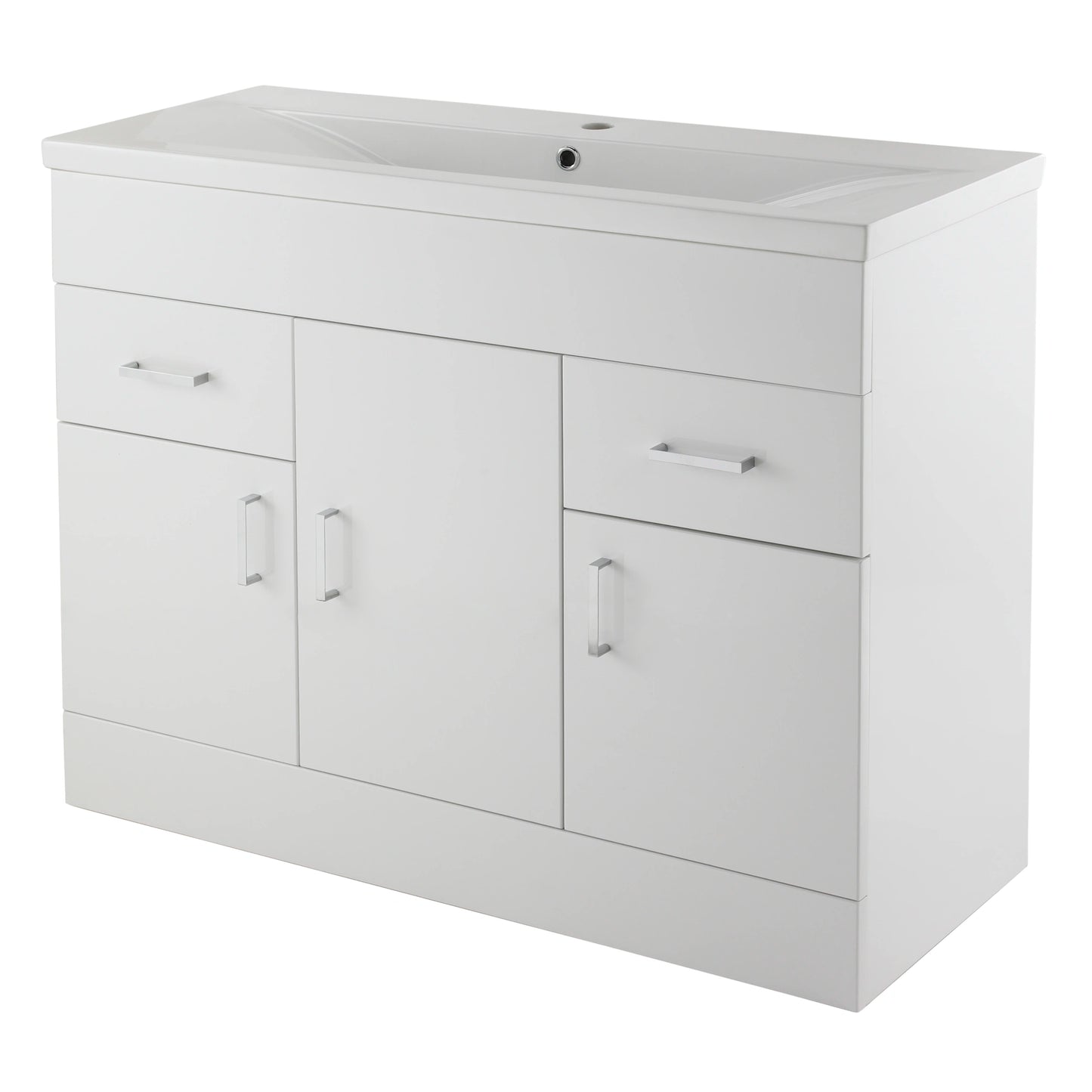 Eden Floor Standing 3 Door 2 Drawer Basin Sink Vanity Unit