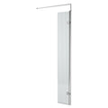 Nuie Fluted Wetroom Deco Hinged Screen with Support Bar