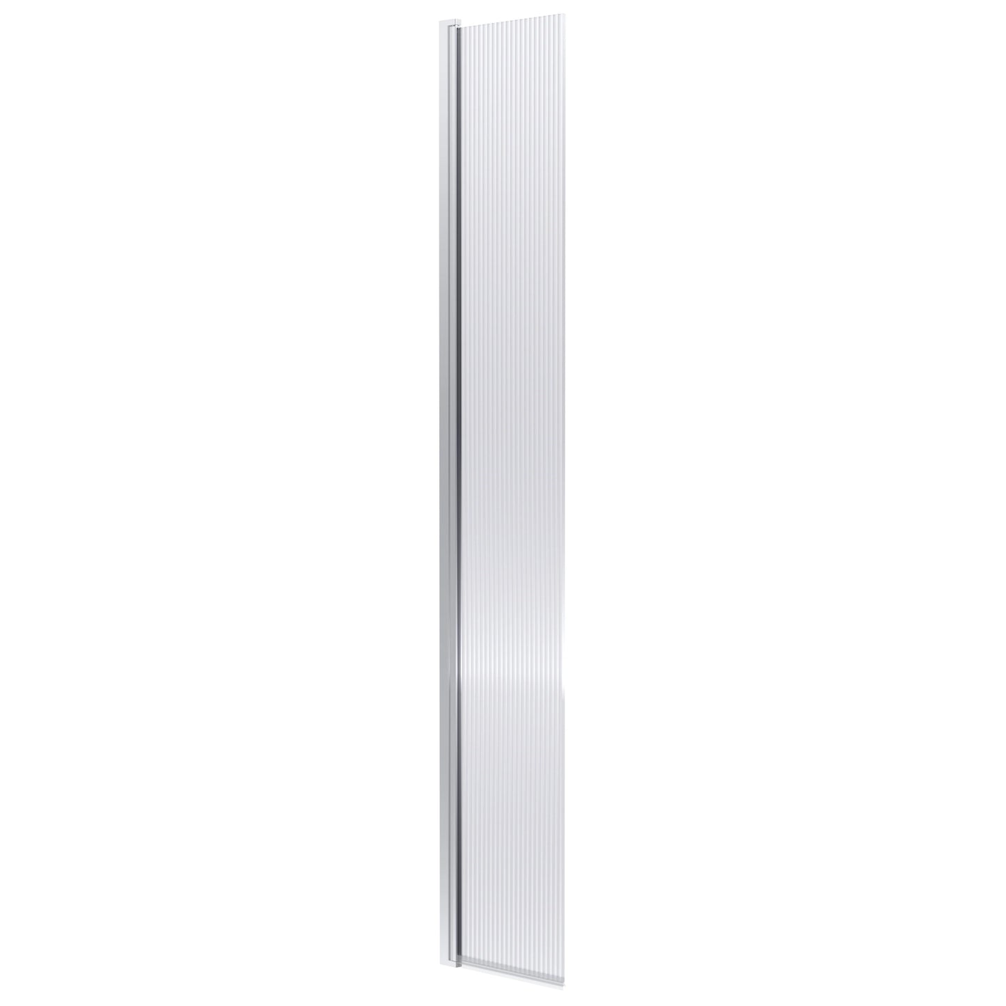 Nuie Fluted Wetroom Deco Hinged Flipper Screen 300mm