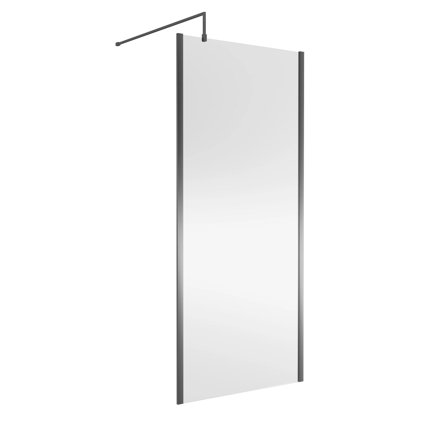 Nuie Outer Framed Wetroom Screen with Support Bar