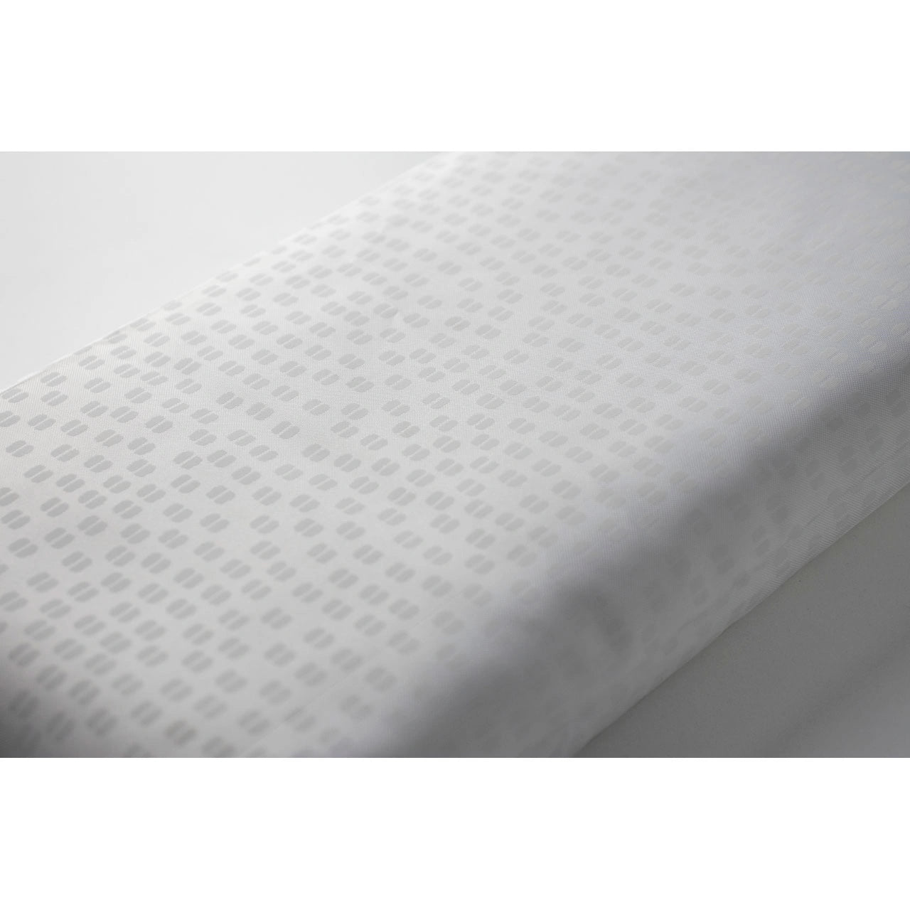 White Embossed Shower Curtain
