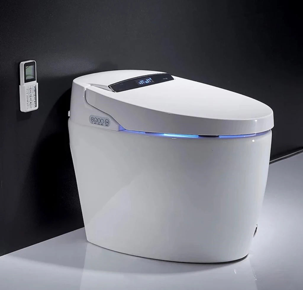 Kushiro Luxury High Tech Japanese Style Smart Toilet Bidet Bubbles Kushiro Luxury High Tech Japanese Style Smart Toilet Bidet Bubbles