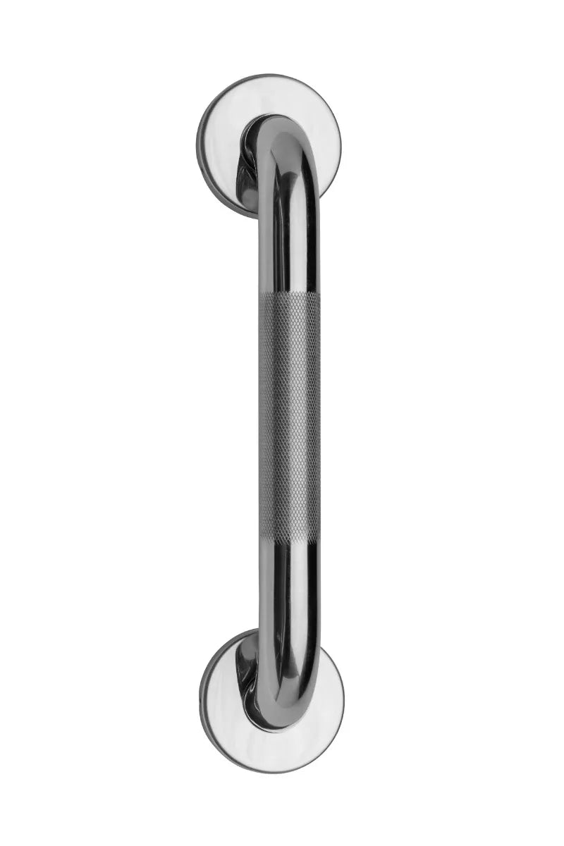 300mm Stainless Steel Straight Grab Bar With Anti-Slip Grip Croydex