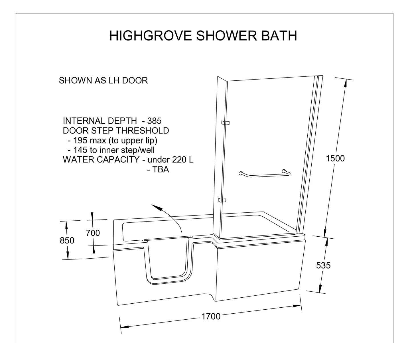 High Grove Shower Bath