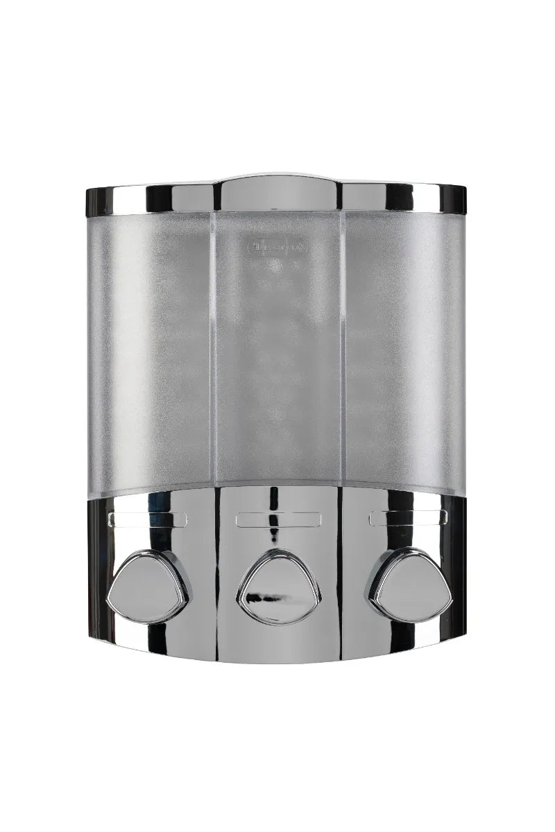 Chrome Euro Triple Dispenser Trio Croydex