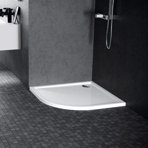 Olympic Quadrant Slim Anti-Slip Shower Tray